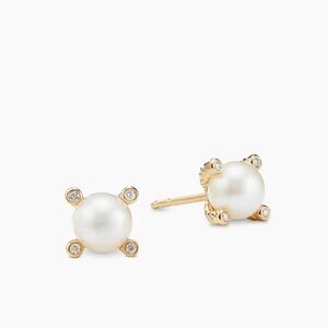 David Yurman Pearl Stud Earrings